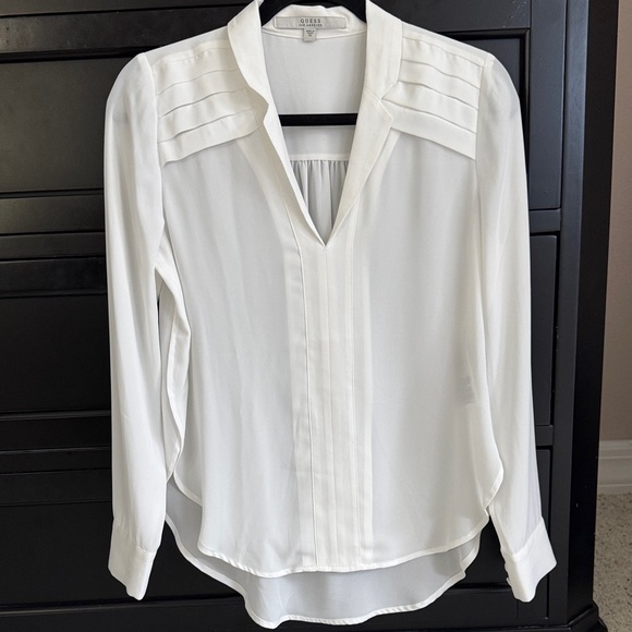 Guess Classic White Blouse - Picture 1 of 7
